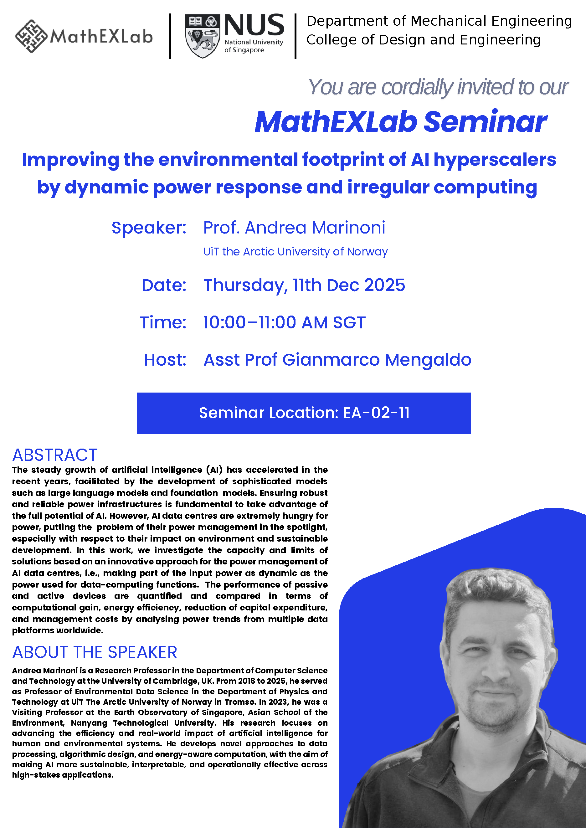 Improving the Environmental Footprint of AI Hyperscalers by Dynamic Power Response and Irregular Computing